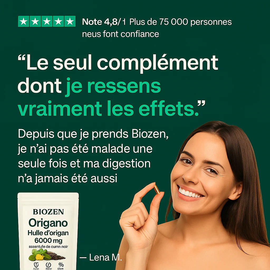 Gellules d'huile d'origan