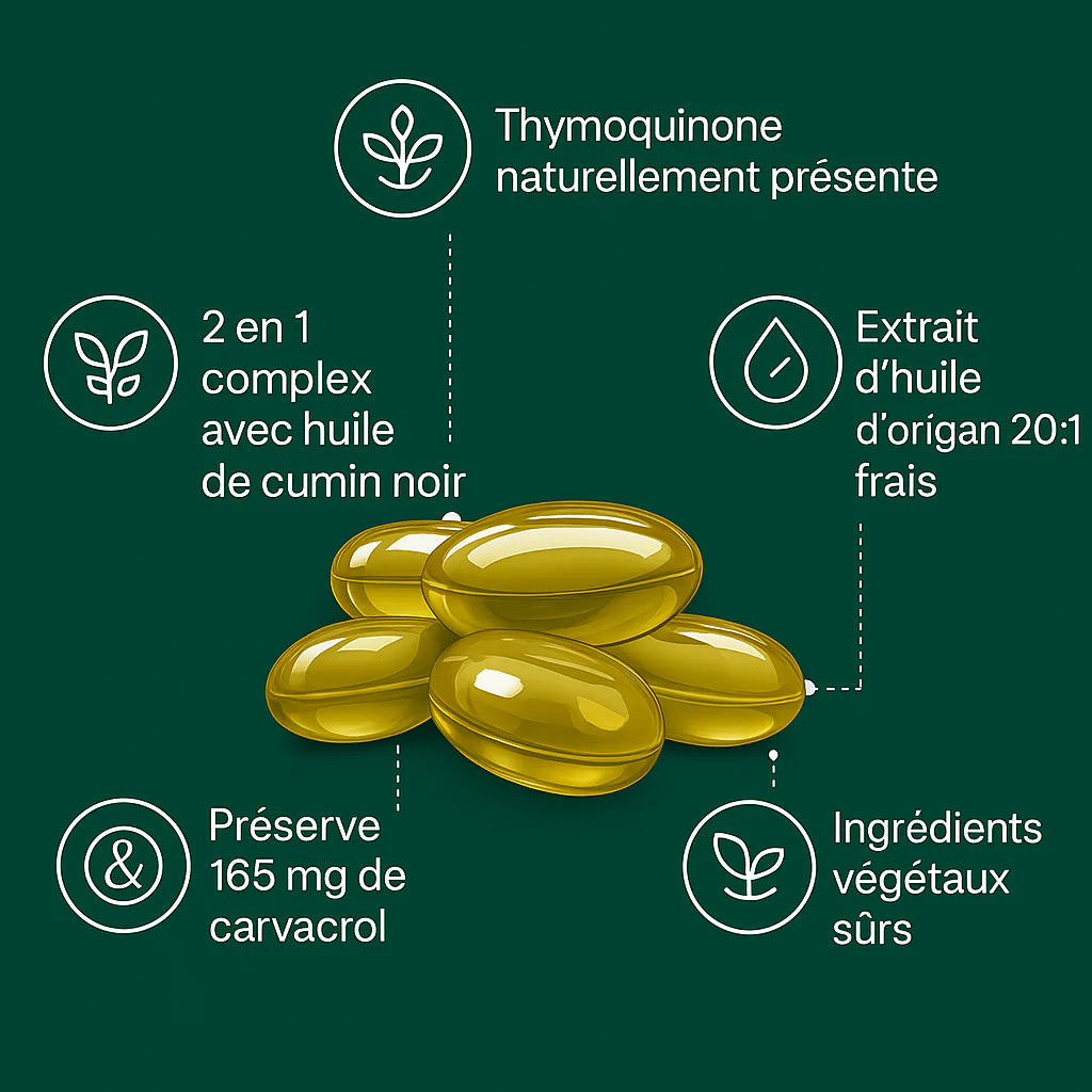 Gellules d'huile d'origan