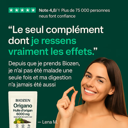 Gellules d'huile d'origan