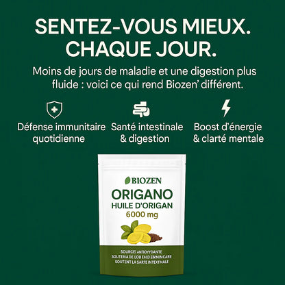 Gellules d'huile d'origan