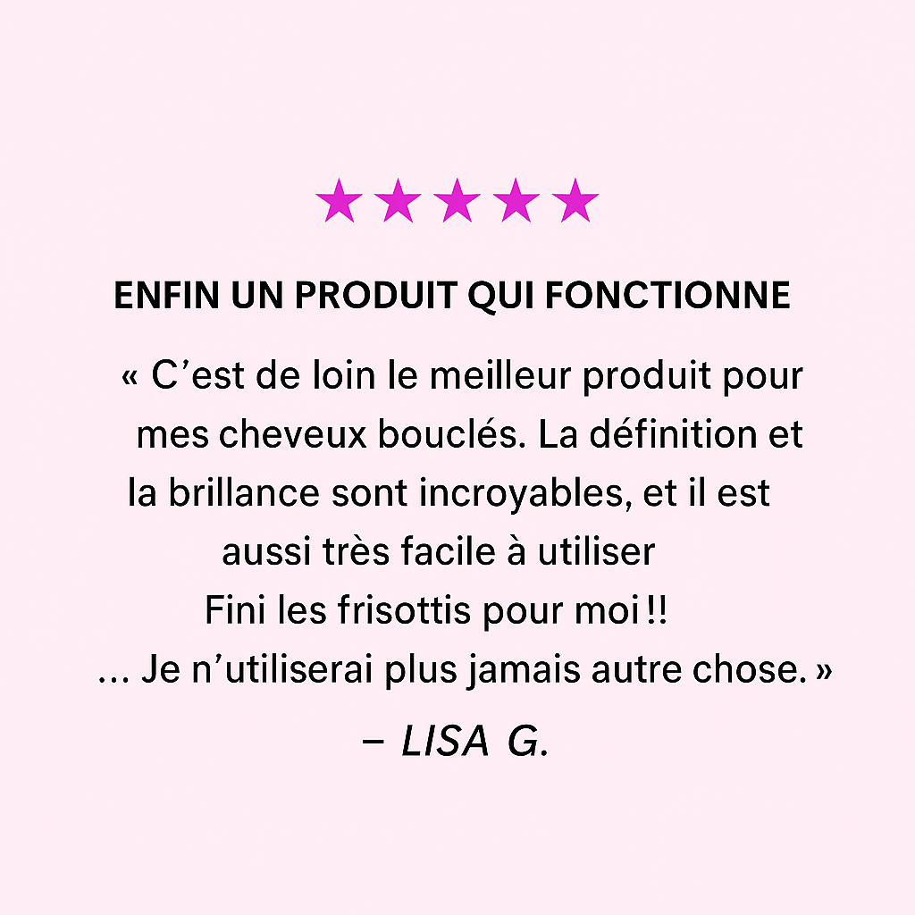 Spray activateur de boucles