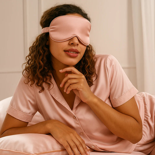 Masque de sommeil en soie
